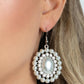 Dolled Up Dazzle - White Earring
