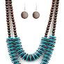 Dominican Disco Blue Necklace