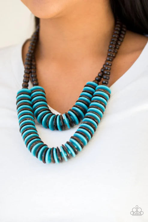 Dominican Disco Blue Necklace