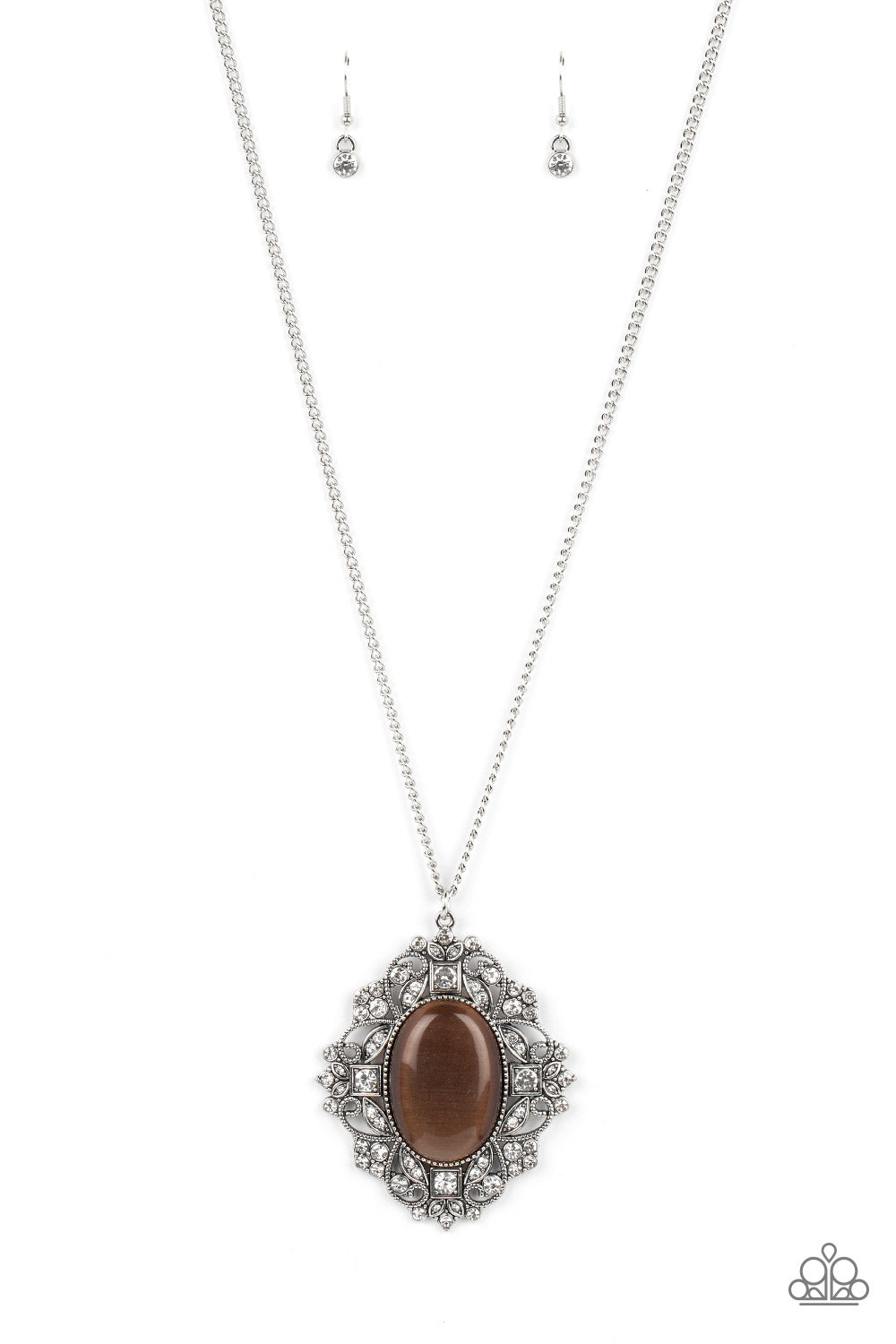 Dream Board Dazzle - Brown Necklace