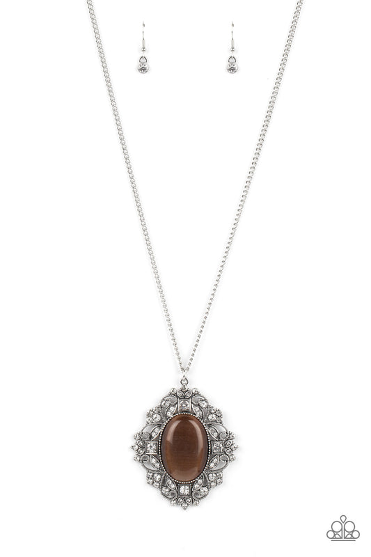 Dream Board Dazzle - Brown Necklace
