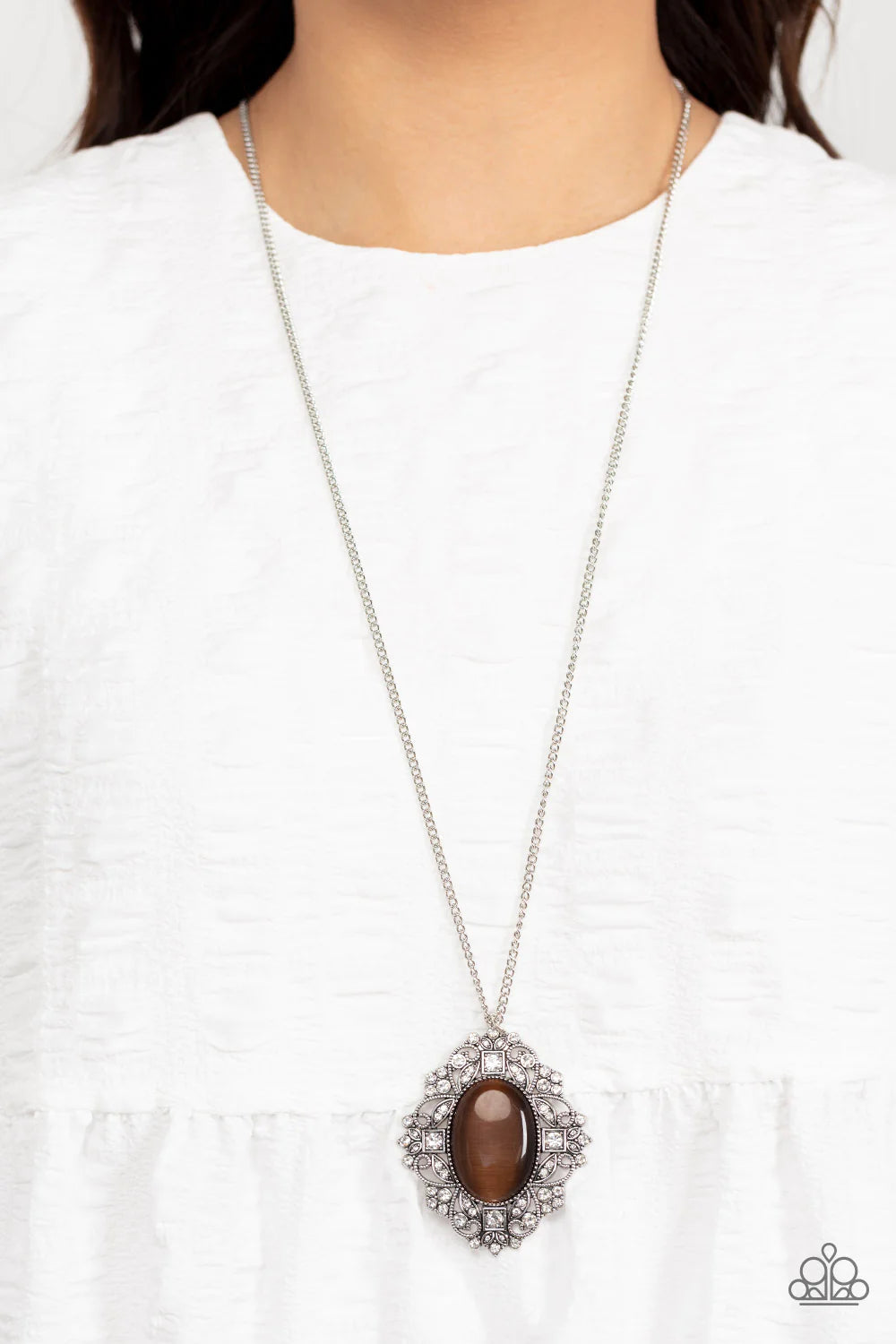 Dream Board Dazzle - Brown Necklace