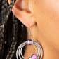 Dreamy Dewdrops - Purple Earrings