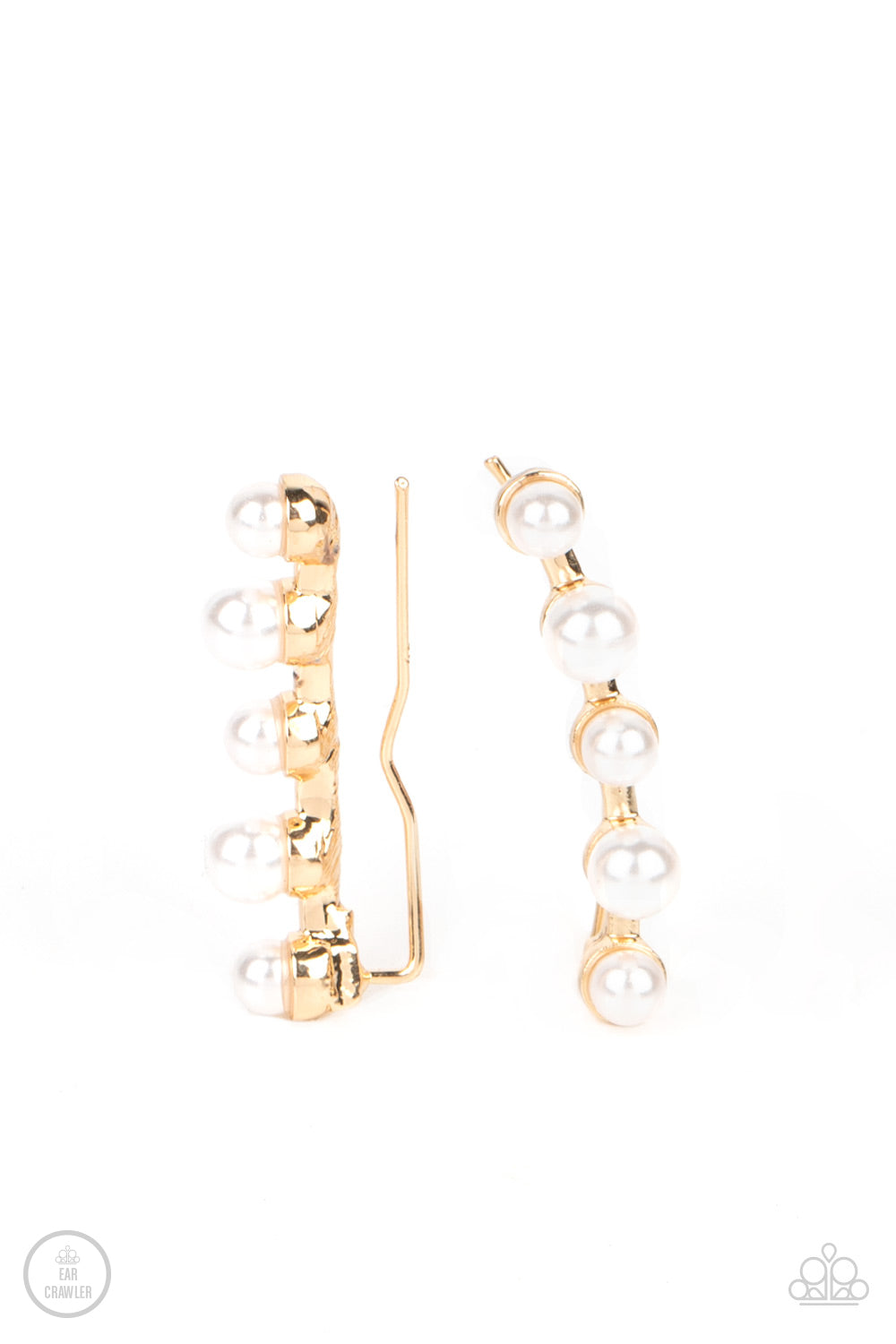 Drop-Top Attitude - Gold Earring