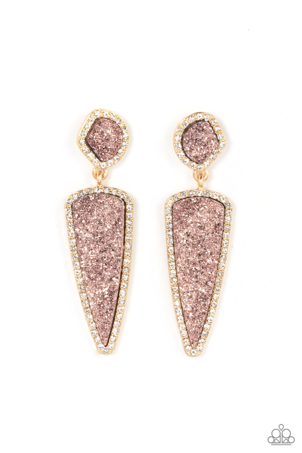 Druzy Desire - Gold Earring