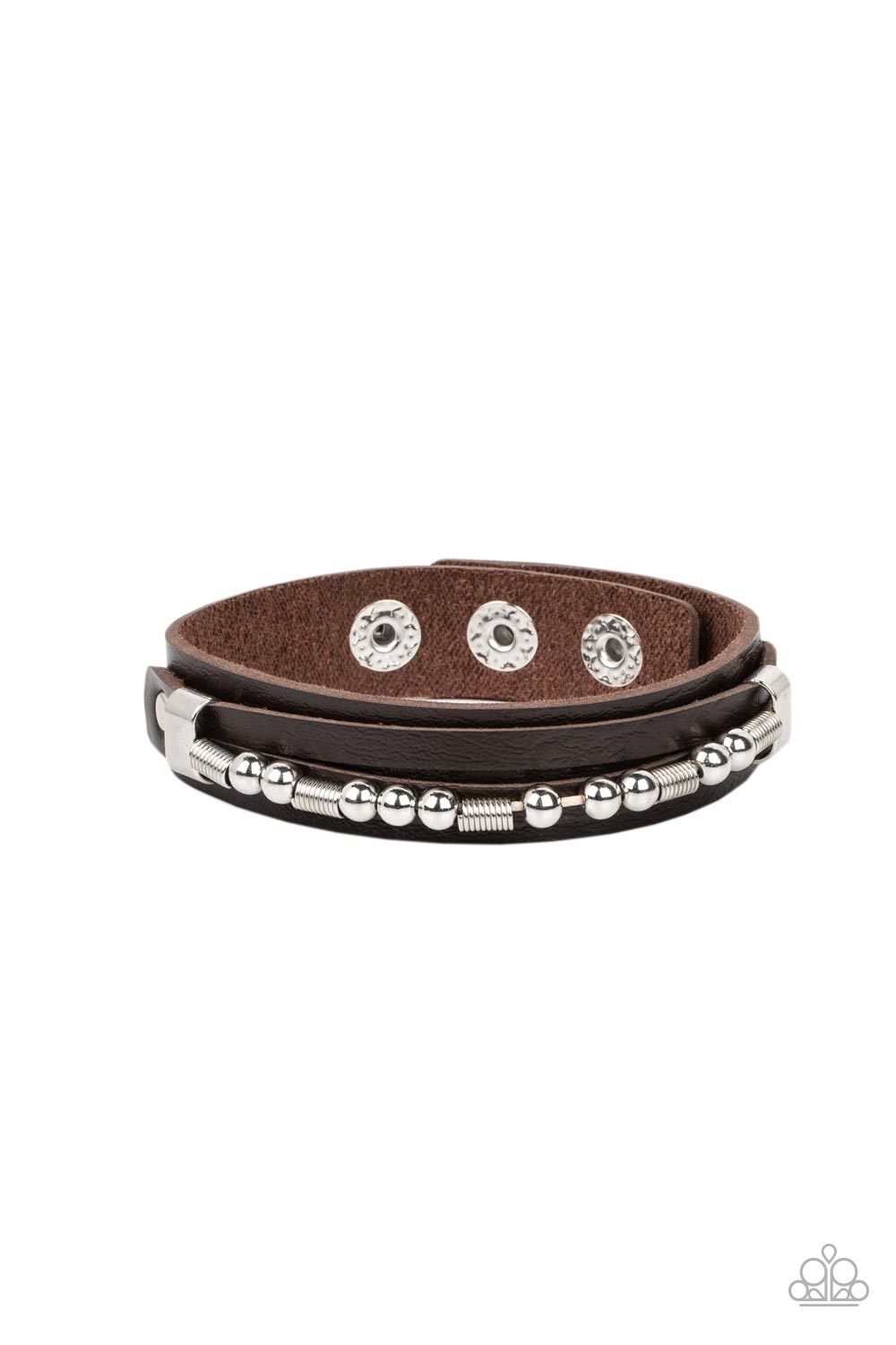Easy on the Hardware - Brown Bracelet