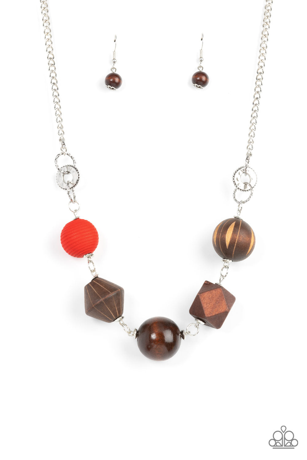 Eco Extravaganza Red Necklace