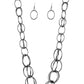Elegantly Ensnared Gun Metal Necklace