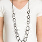 Elegantly Ensnared Gun Metal Necklace