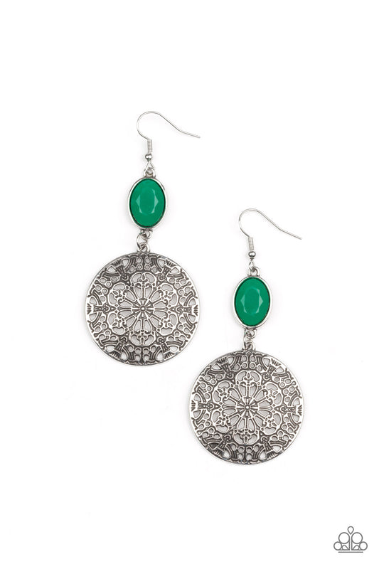 Eloquently Eden - Green Earring