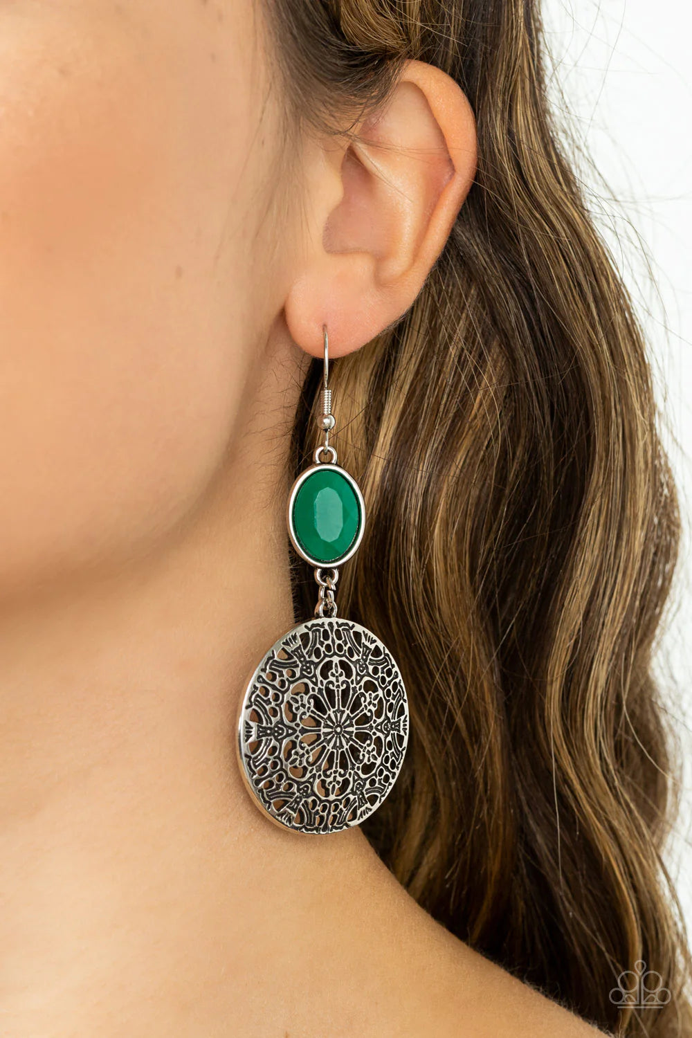 Eloquently Eden - Green Earring