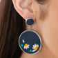 Embroidered Gardens - Blue Earring