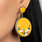 Embroidered Gardens - Yellow Earring