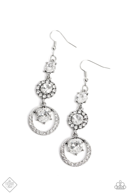 Enchanting Effulgence - White Earring