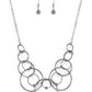 Encircled in Elegance - Black Necklace