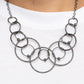 Encircled in Elegance - Black Necklace