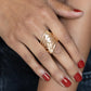 Encrypted Edge Gold Ring
