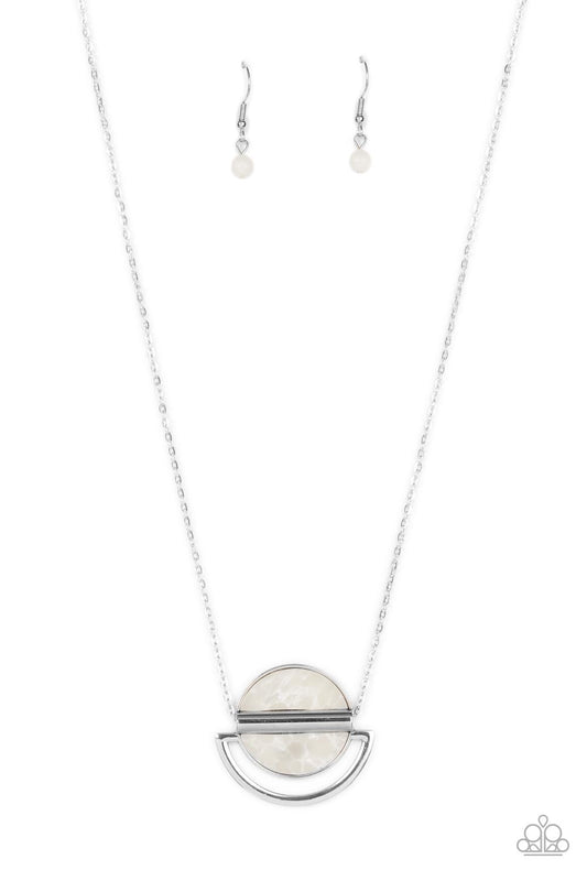 Ethereal Eclipse White Necklace