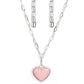 Everlasting Endearment - Pink Necklace