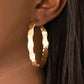 Exhilarated Edge - Gold Earring