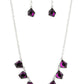 Experimental Edge Purple Necklace