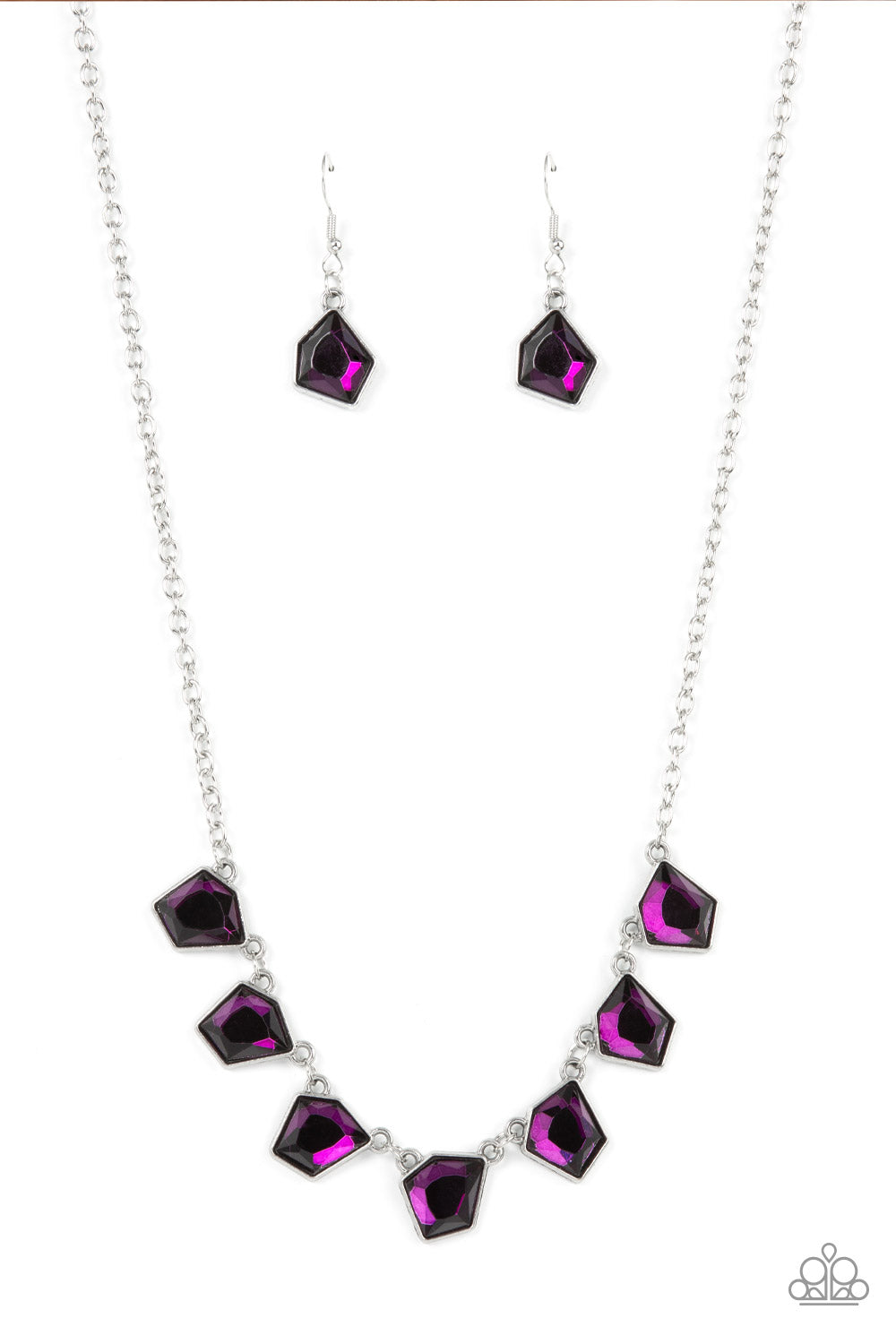 Experimental Edge Purple Necklace