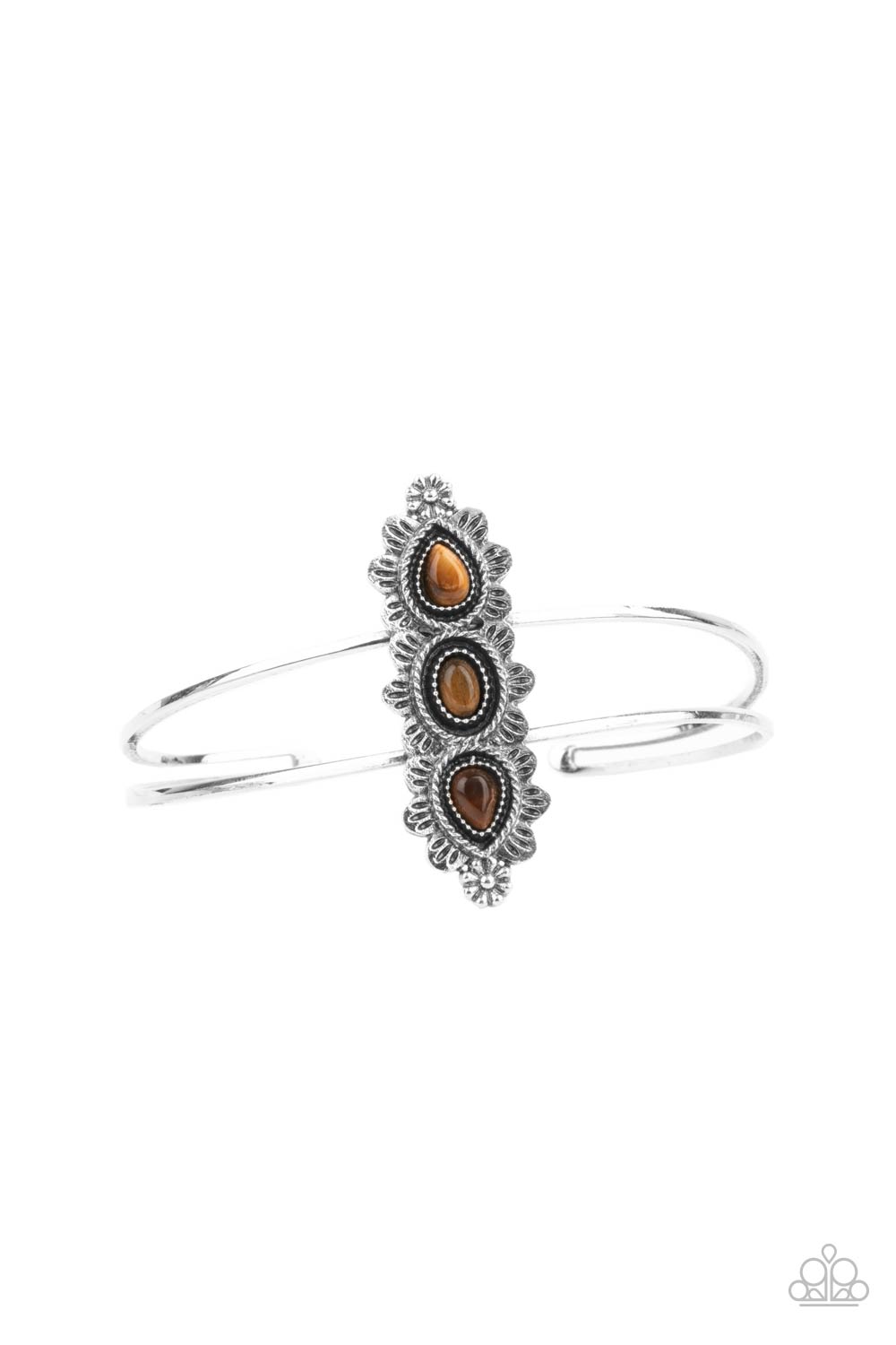 Fairytale Flowerbeds - Brown Bracelet
