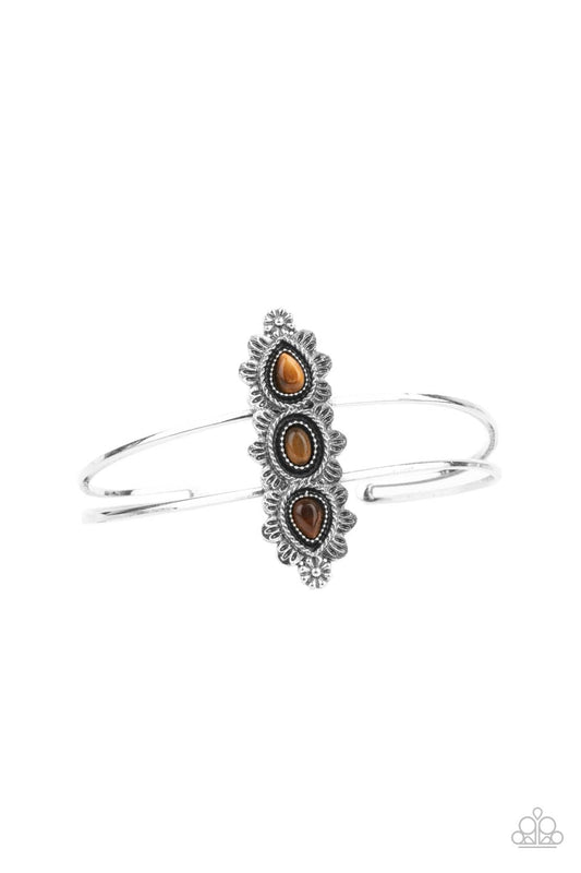 Fairytale Flowerbeds - Brown Bracelet