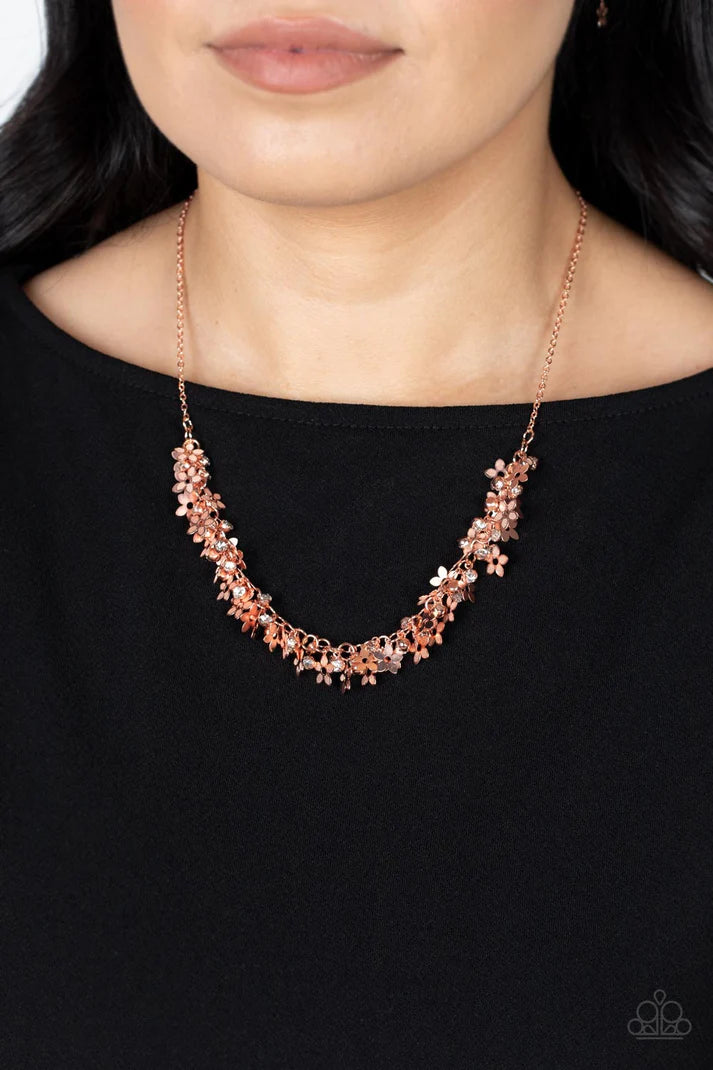 Fearlessly Floral Copper Necklace