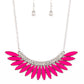 Flauntable Flamboyance - Pink Necklace