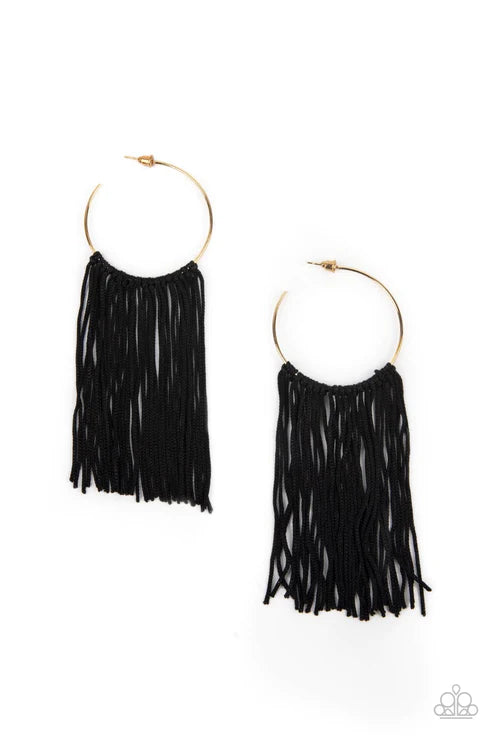 Flauntable Fringe - Gold Earring