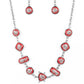 Fleek and Flecked Red Necklace