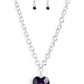 Flirtatiously Flashy - Purple Necklace