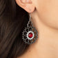 Floral Renaissance - Red Earring
