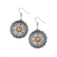 Flower Shop Sparkle - Orange Earring