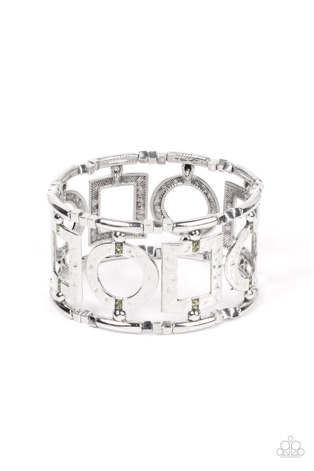 Framed and Fabulous - Green Bracelet