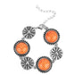 Fredonia Flower Patch - Orange Bracelet
