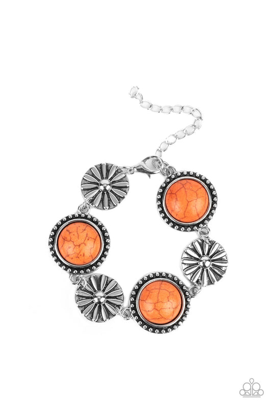 Fredonia Flower Patch - Orange Bracelet