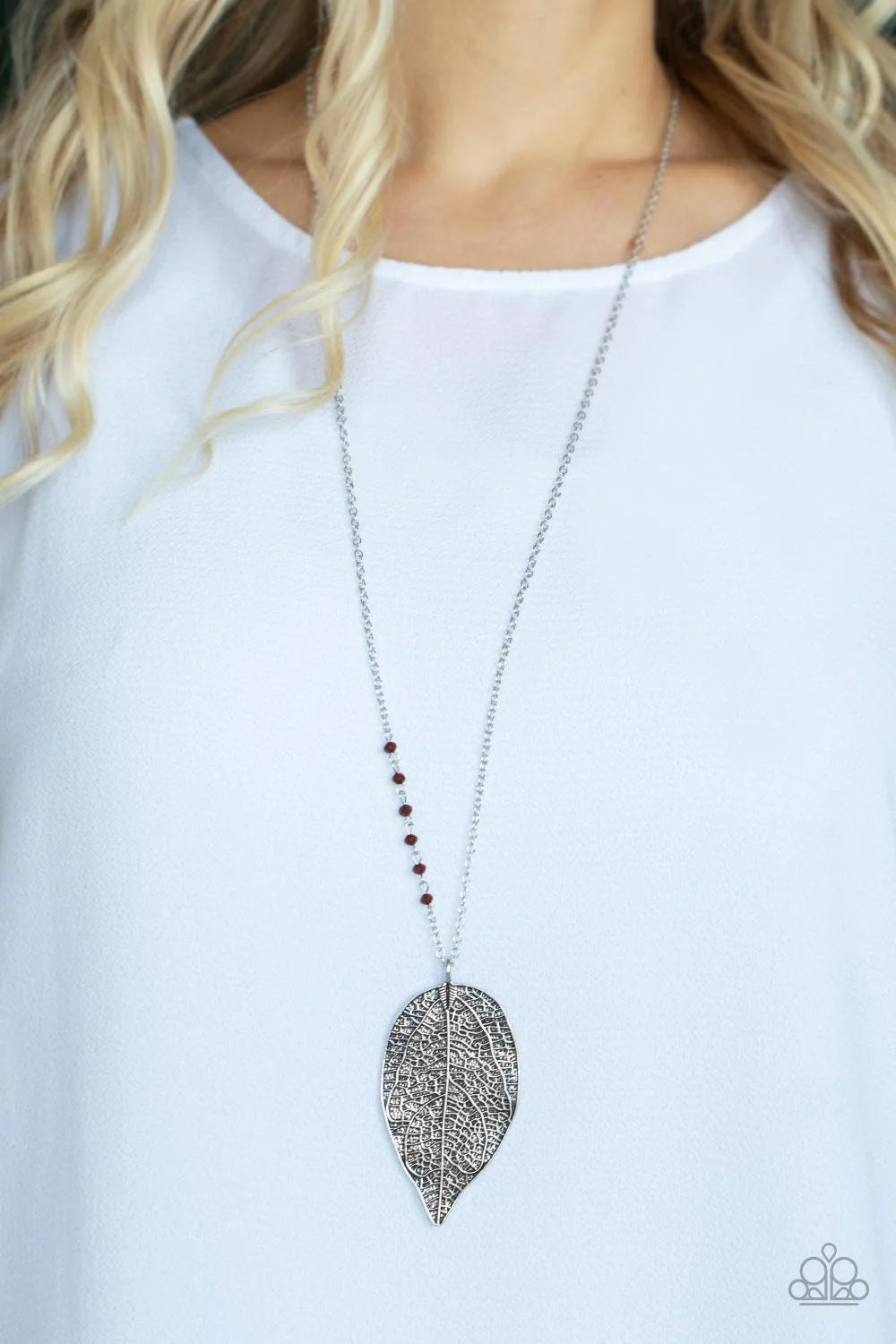 Frond Fantasy - Brown Necklace