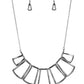 Full-Fledged Framed - Gun Metal Necklace