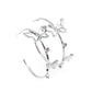 Full Out Flutter - Pink Hoop Earring