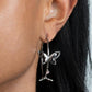 Full Out Flutter - Pink Hoop Earring