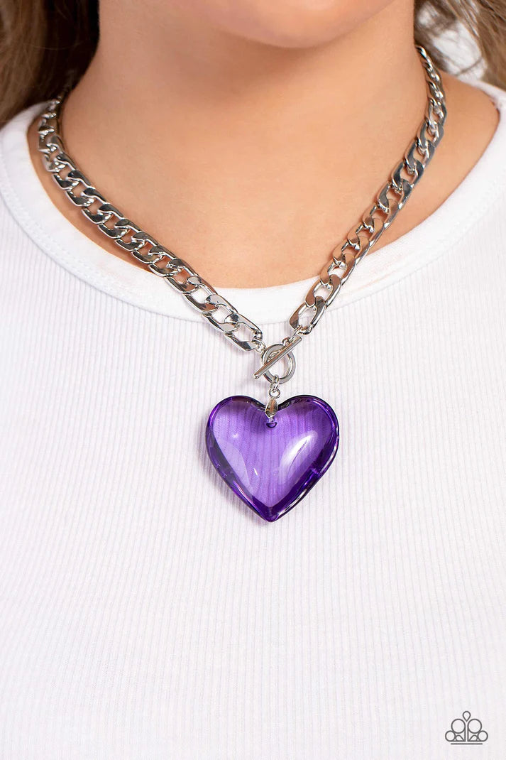 GLASSY-Hero - Purple Necklace