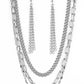 Galvanized Grit - Silver Necklace