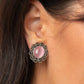 Garden Gazebo - Pink Clip On Earring
