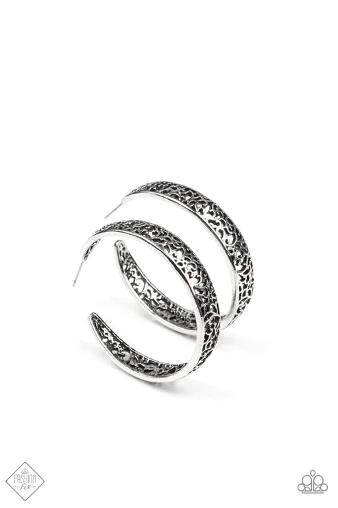 Garden for Two - Silver Earring