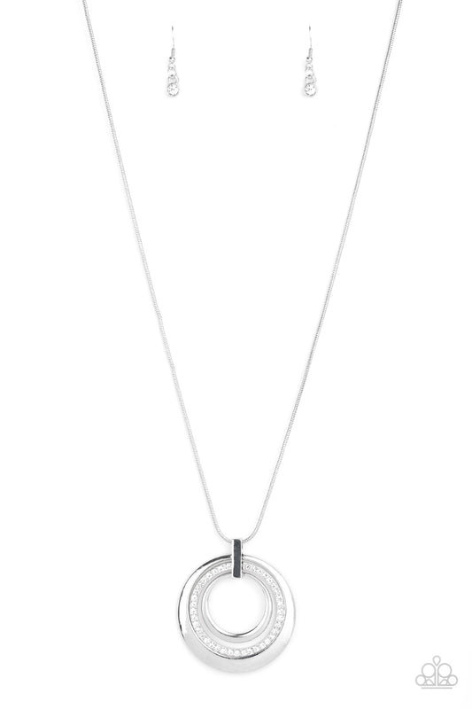 Gather Around Gorgeous - White Necklace