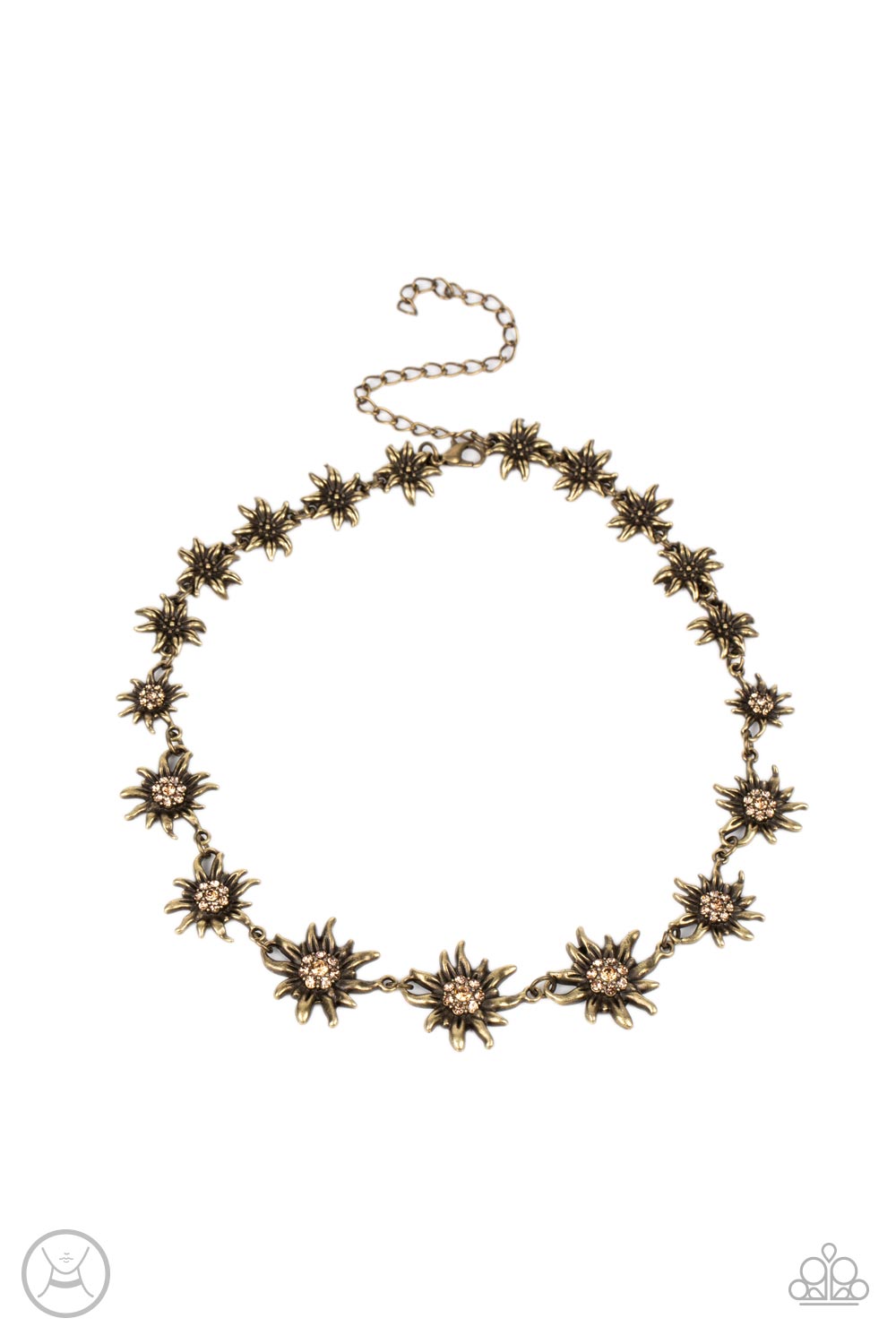Get Up and GROW - Brass Necklace