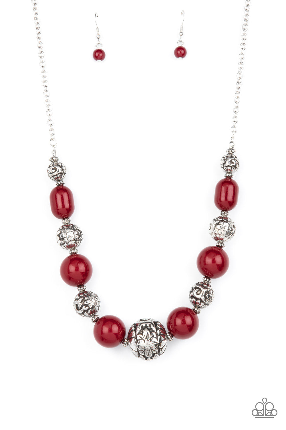Girl Meets Garden Red Necklace