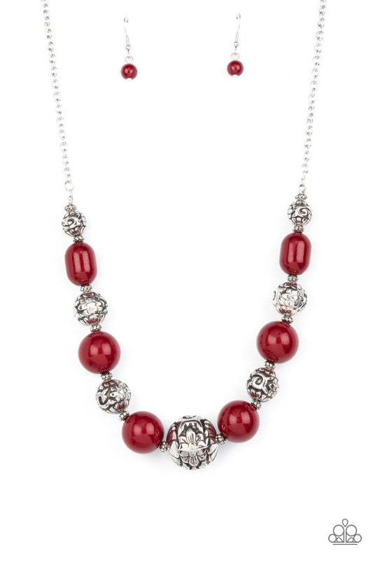 Girl Meets Garden Red Necklace